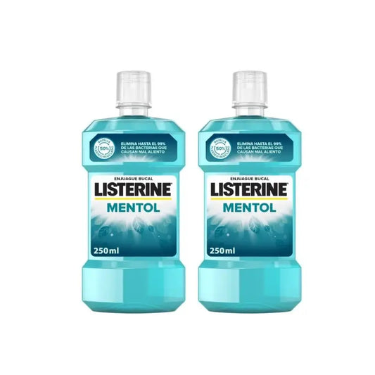 Listerine Menthol Mundspülung Packung 2 x 250 ml