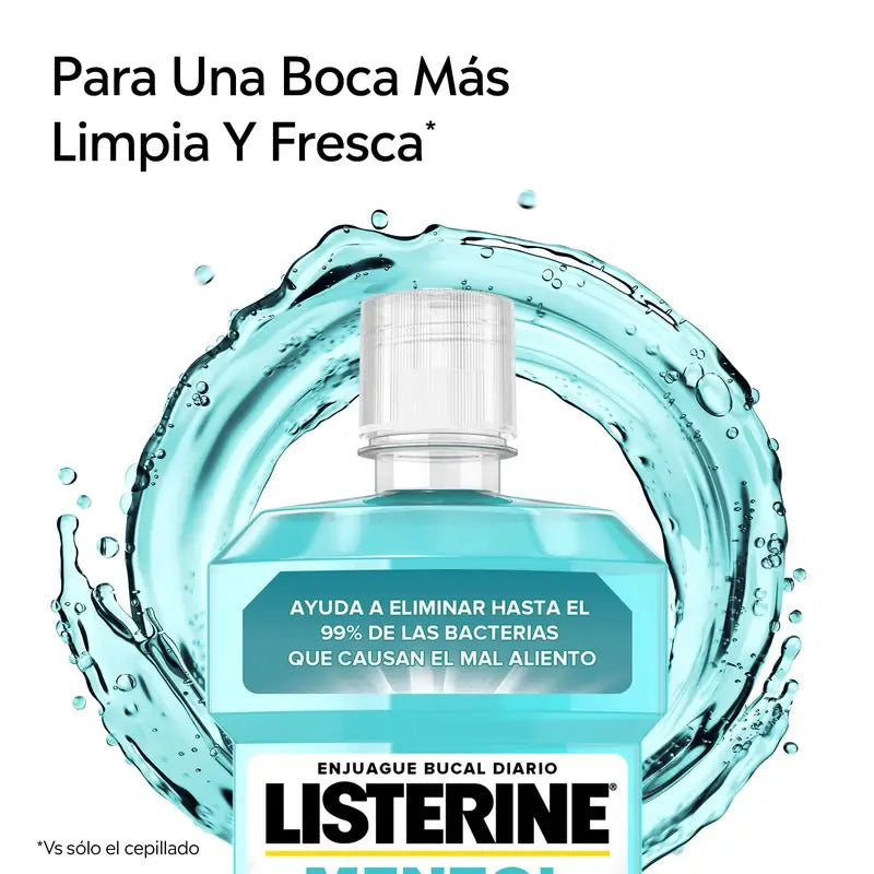 Listerine, Menthol-Mundspülung, 250 ml, milder Geschmack