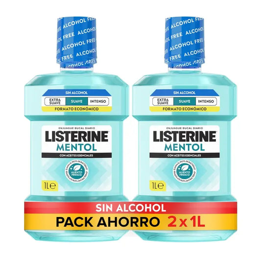 Listerine Mildes alkoholfreies Mundwasser, 2 x 1L