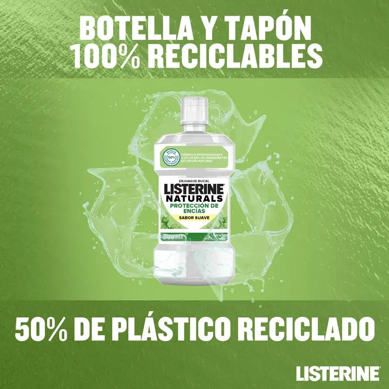 Listerine Naturals Gingiva Mundspülung, 500 ml