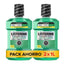 Listerine Zahn & Zahnfleisch Schutz Mundwasser, frische Minze, 2X1L Pack