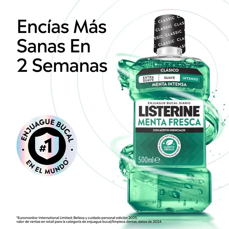 Listerine Mundspülung Fresh Mint, 500 ml