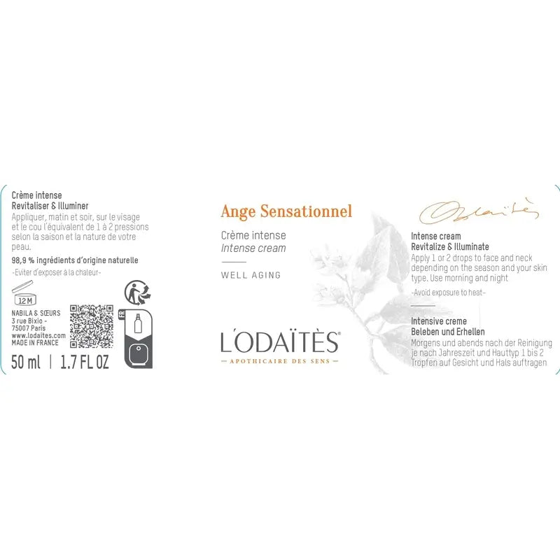 L'Odaïtès Facial Ange Sensationnel - Intensive Creme , 50 ml