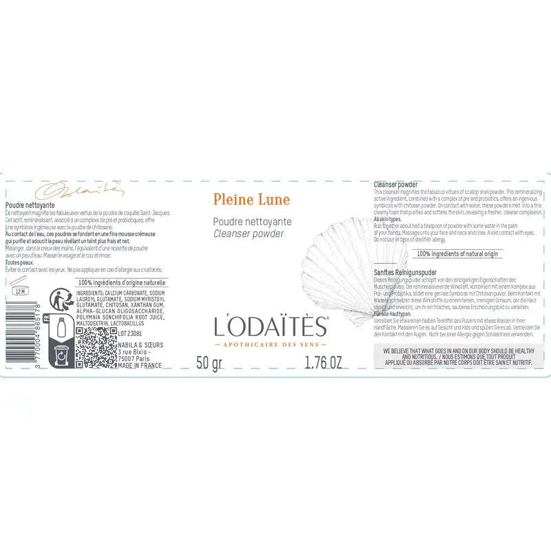 L'Odaïtès Facial Pleine Lune - Reinigungspuder , 50 g