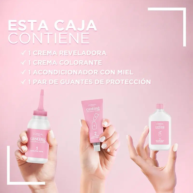 L'Oréal Paris Casting Natural Gloss Colour & Shine Gloss Shade 123 Brownie Black 90% Natural Herkunft.