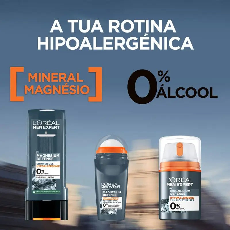 L'Oréal Paris Men Expert Hypoallergene Feuchtigkeitscreme: Magnesium Mineral & Hyaluronsäure
