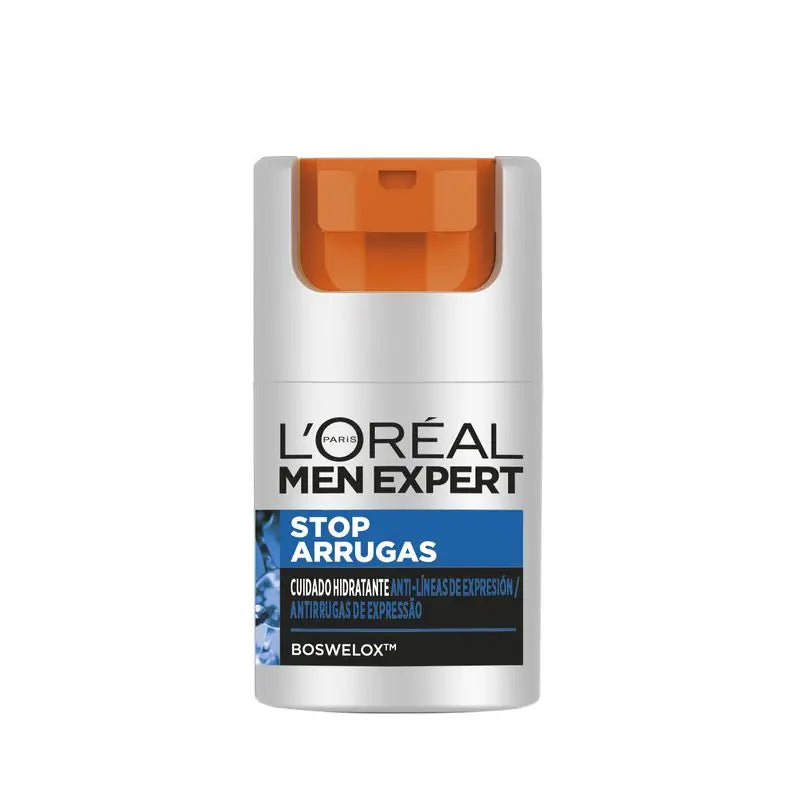 L'Oréal Paris Men Expert Stop-Wrinkle Feuchtigkeitsspendende Anti-Expressions-Faltenpflege für Männer 50 ml