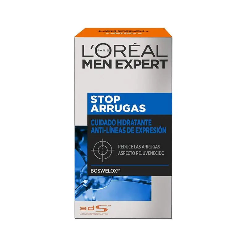 L'Oréal Paris Men Expert Stop-Wrinkle Feuchtigkeitsspendende Anti-Expressions-Faltenpflege für Männer 50 ml