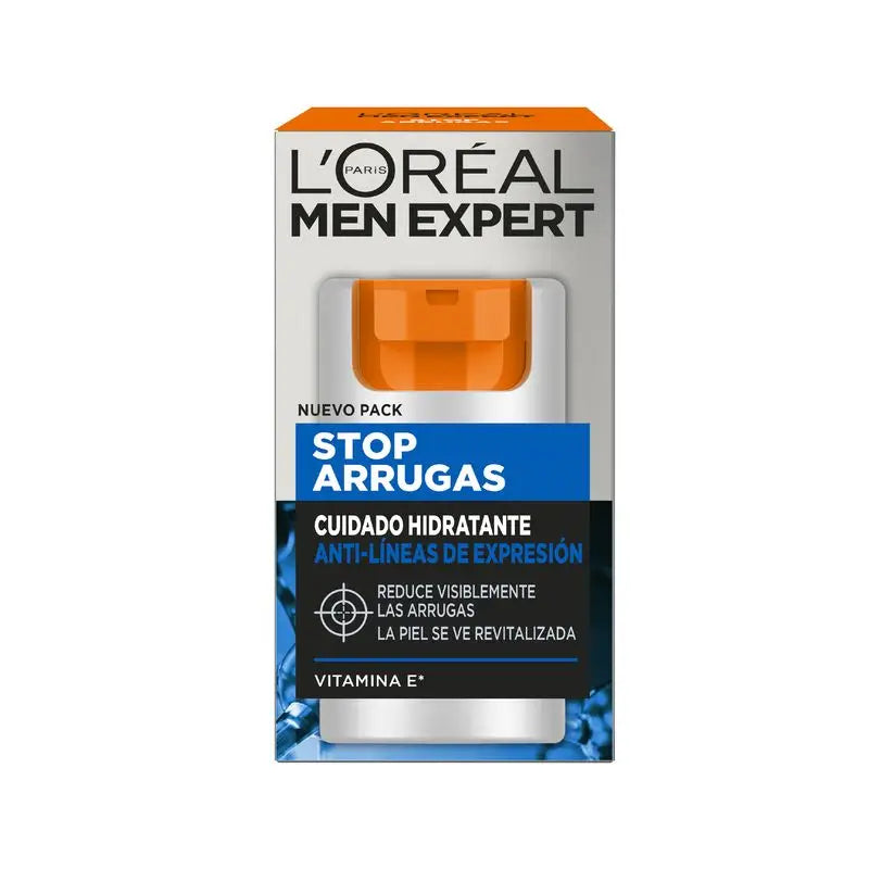 L'Oréal Paris Men Expert Stop-Wrinkle Feuchtigkeitsspendende Anti-Expressions-Faltenpflege für Männer 50 ml
