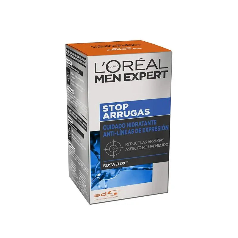 L'Oréal Paris Men Expert Stop-Wrinkle Feuchtigkeitsspendende Anti-Expressions-Faltenpflege für Männer 50 ml