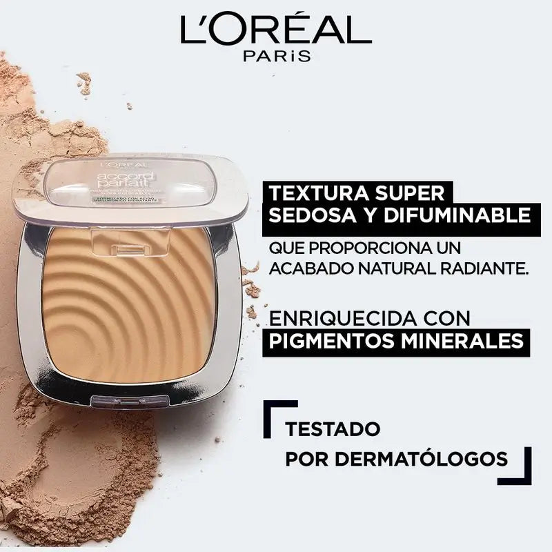L'Oréal Paris Accord Parfait Feuchtigkeitsspendende Pudergrundierung 3.