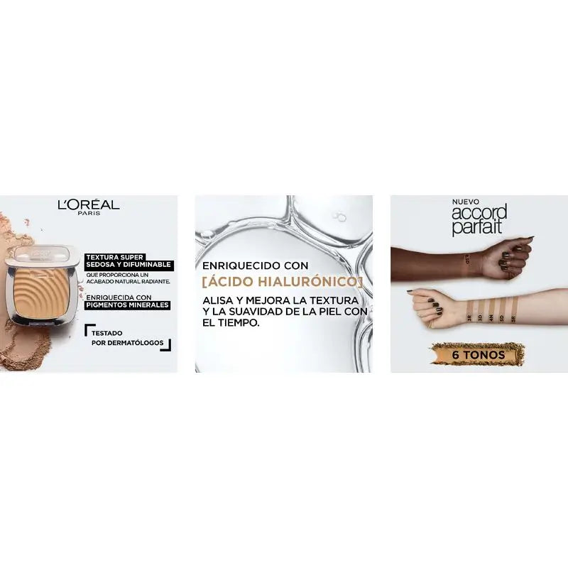 L'Oréal Paris Accord Parfait Feuchtigkeitsspendende Pudergrundierung 5.