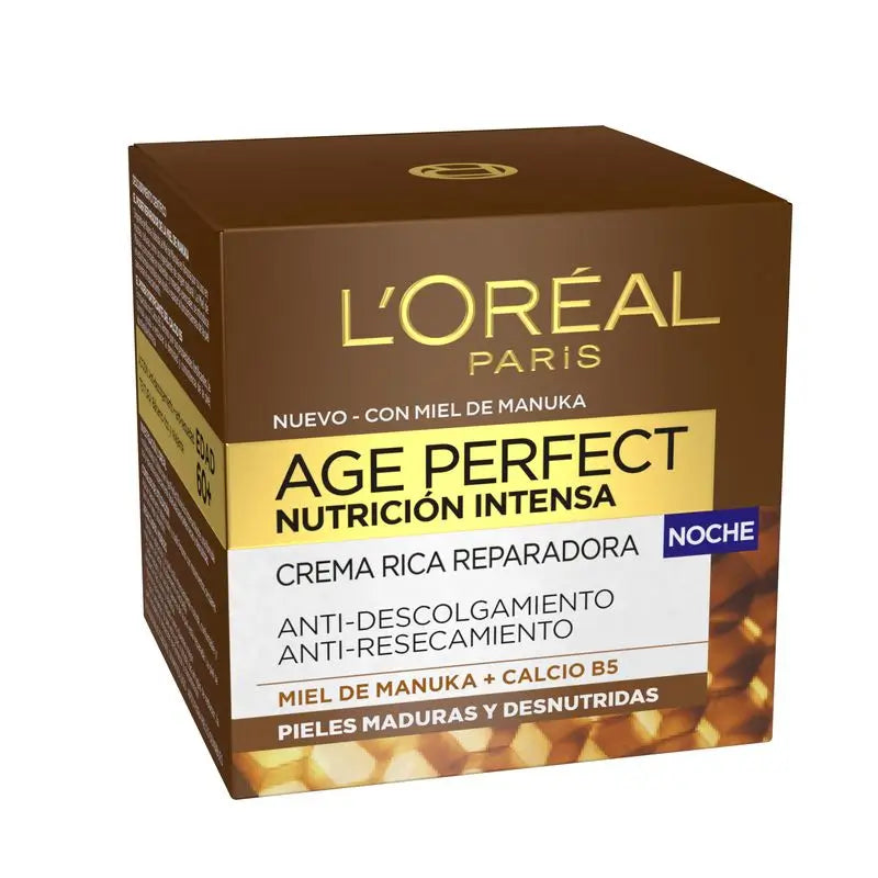 L'Oréal Paris Age Perfect Intense Nutrition Rich Repairing Night Cream Reife und unterernährte Haut 50Ml