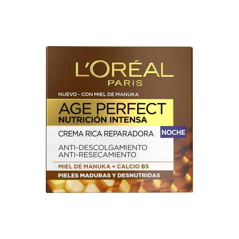 L'Oréal Paris Age Perfect Intense Nutrition Rich Repairing Night Cream Reife und unterernährte Haut 50Ml