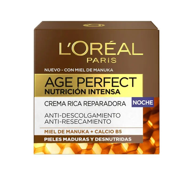 L'Oréal Paris Age Perfect Intense Nutrition Rich Repairing Night Cream Reife und unterernährte Haut 50Ml