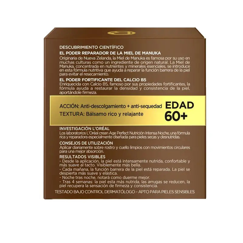 L'Oréal Paris Age Perfect Intense Nutrition Rich Repairing Night Cream Reife und unterernährte Haut 50Ml