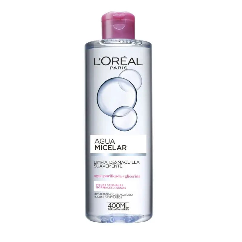 L'Oréal Paris Mizellenwasser für normale bis trockene Haut 400 ml