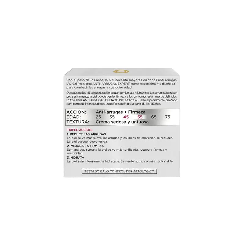 L'Oréal Paris Anti-Falten Expert Feuchtigkeitsspendende Tagescreme +45 Jahre - 50Ml