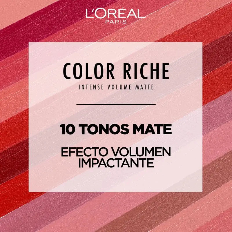 L'Oréal Paris Farbe Riche Intensives Volumen Matte Lippenstift Farbton 188 Rose Activist