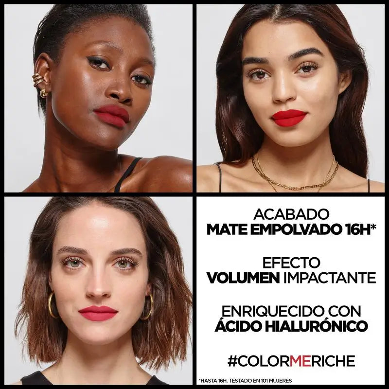 L'Oréal Paris Farbe Riche Intensives Volumen Matte Lippenstift Farbton 188 Rose Activist