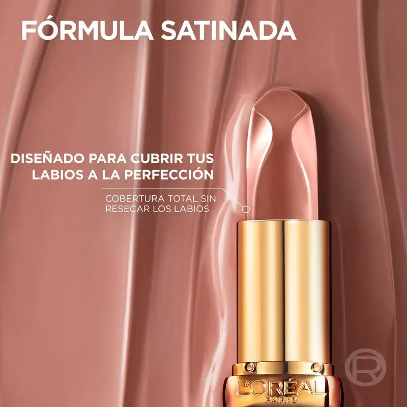 L'Oréal Paris Lippenstift Farbe Riche Nudes of Worth Satin Shade 520 Nude Defiant