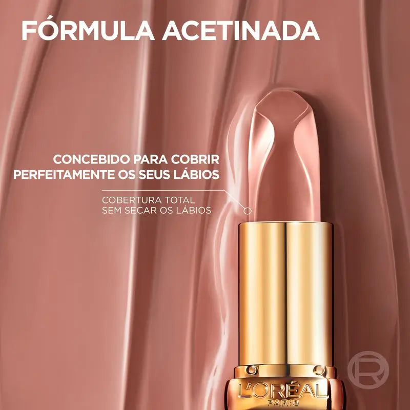 L'Oréal Paris Lippenstift Color Riche Nudes of Worth Satin Gloss Shade 540 Nude Unstoppable