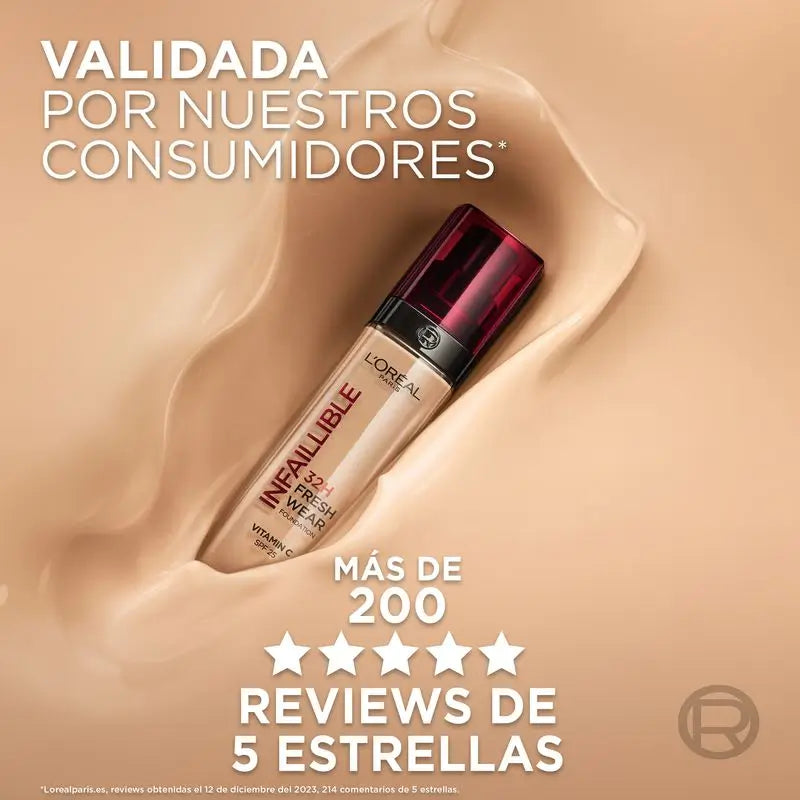 L'Oréal Paris Infaillible Foundation 32H Freshwear 30Ml Farbton 140