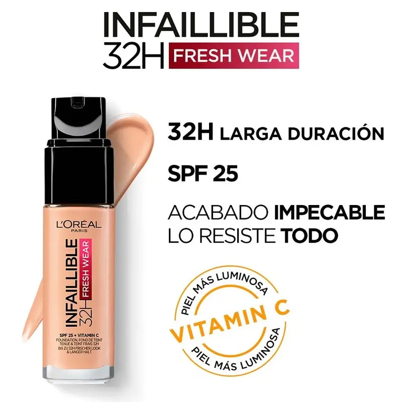 L'Oréal Paris Infaillible Foundation 32H Freshwear 30Ml Farbton 225