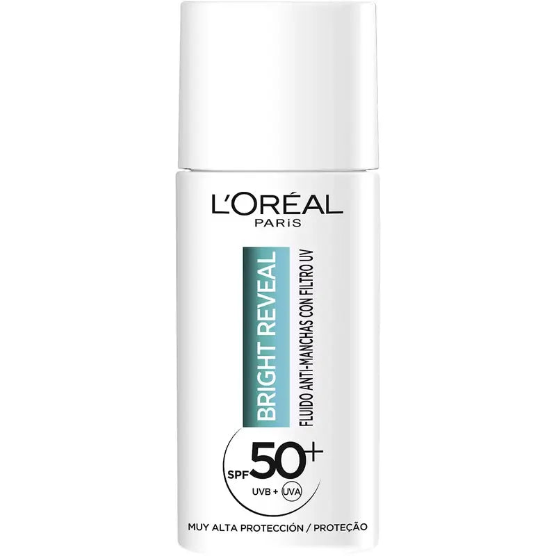 L'Oréal Paris Bright Reveal Anti-Blemish Feuchtigkeitsfluid mit UV-Filter Spf50+ und Niacinamid