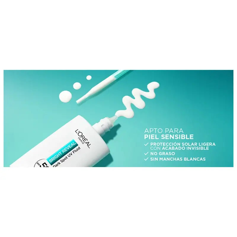 L'Oréal Paris Bright Reveal Anti-Blemish Feuchtigkeitsfluid mit UV-Filter Spf50+ und Niacinamid
