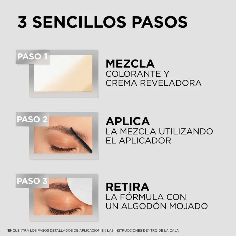 L'Oréal Paris Brauenfarbe Semi-Permanent Brauenfarbe 1.0 Schwarz