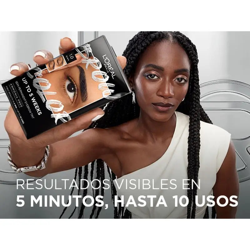L'Oréal Paris Brauenfarbe Semi-Permanent Brauenfarbe 1.0 Schwarz
