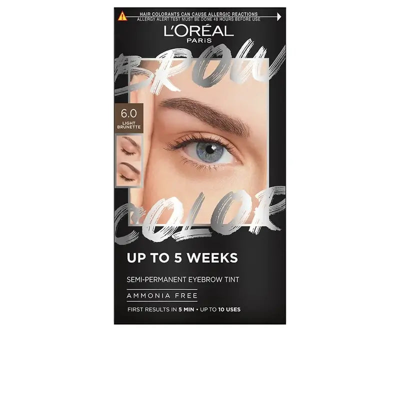 L'Oréal Paris Brauenfarbe Semi-Permanent Brauenfarbe 6.0 Helles Brünett