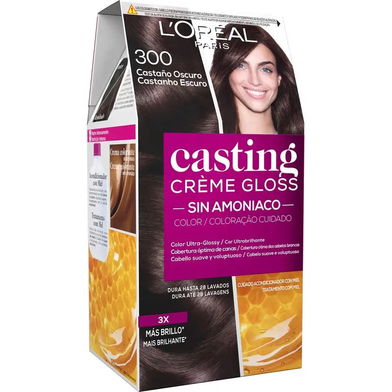 L'Oréal Paris Casting Creme Gloss Farbe Bad 300 Dunkelbraun