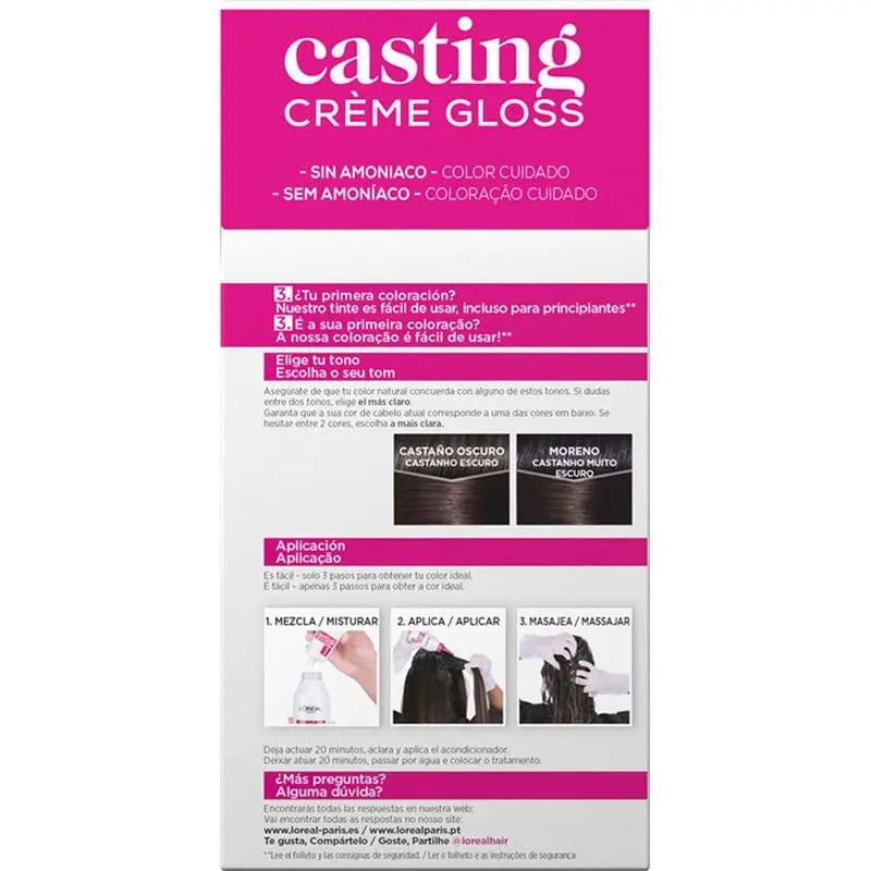 L'Oréal Paris Casting Creme Gloss Farbe Bad 300 Dunkelbraun