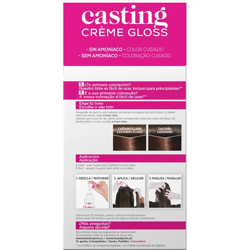 L'Oréal Paris Casting Creme Gloss Farbe Bad 500 Hellbraun