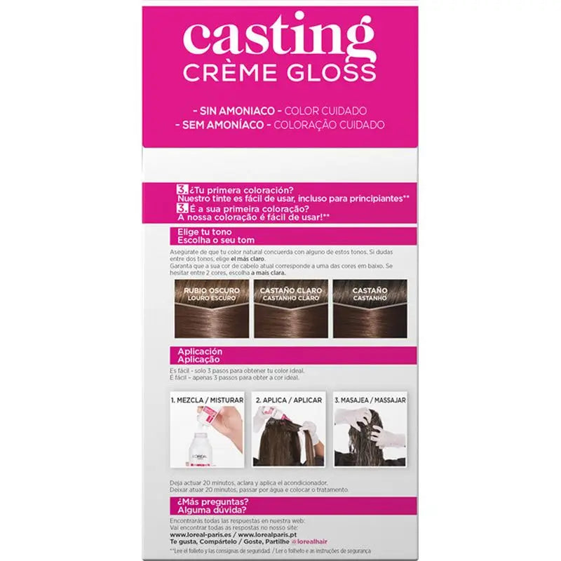 L'Oréal Paris Casting Creme Gloss Farbe Bad 515 Schokoladenbraun