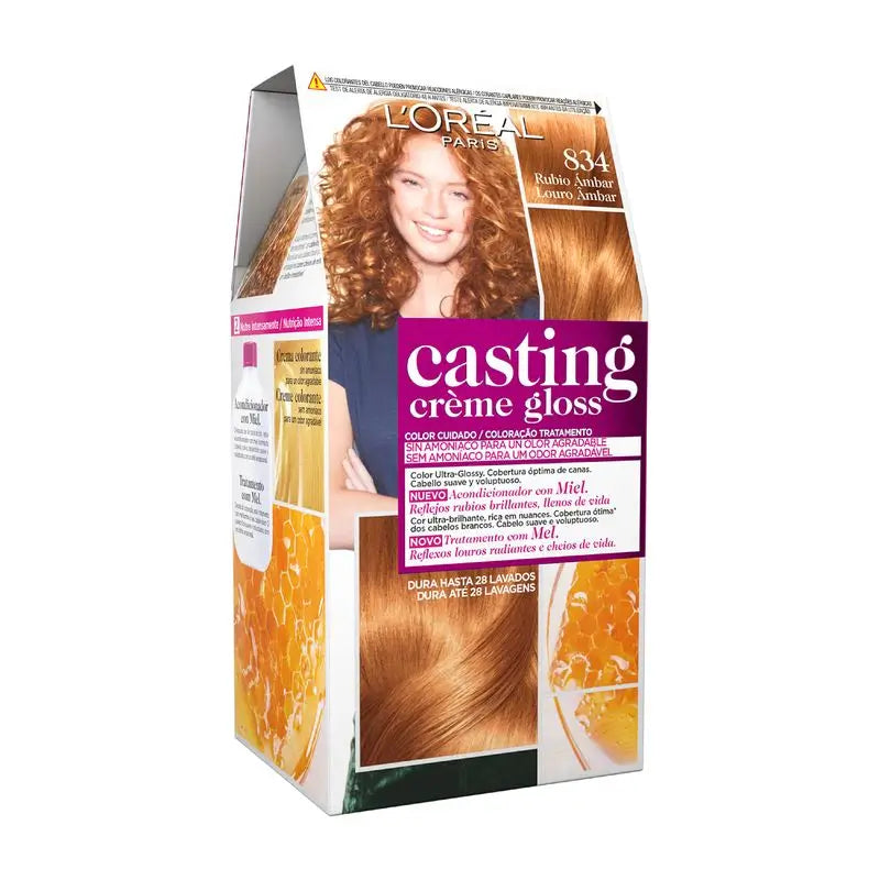 L'Oréal Paris Casting Creme Gloss Farbe Bad 834 Amber Blonde