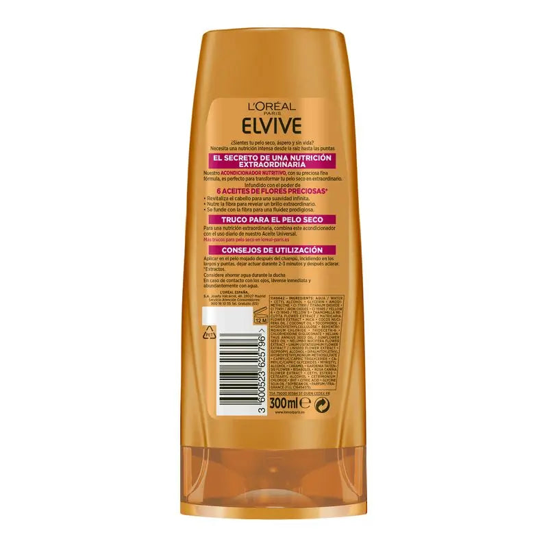 L'Oréal Paris Elvive Extraordinary Oil Nährende Spülung für trockenes Haar 300Ml