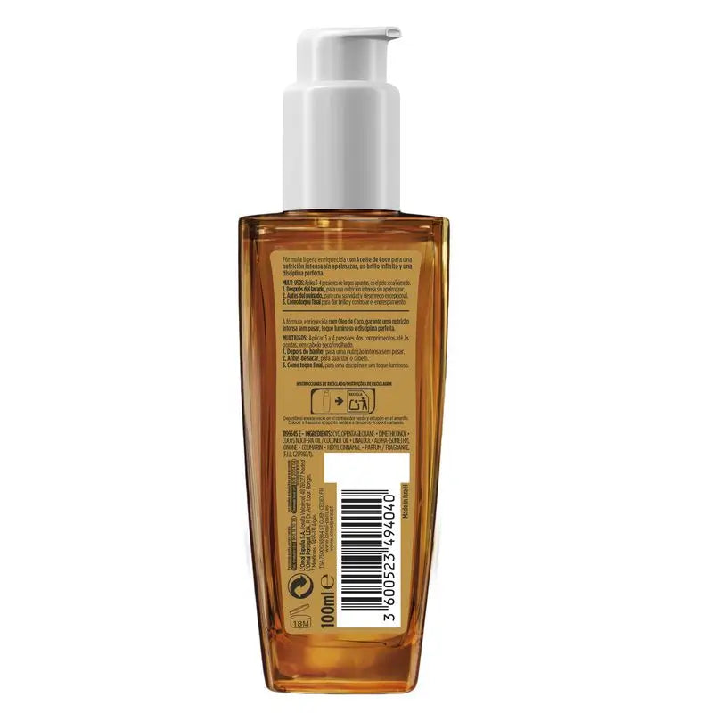L'Oréal Paris Elvive Extraordinary Coconut Oil, Universal Use Treatment für normales bis trockenes Haar 100Ml