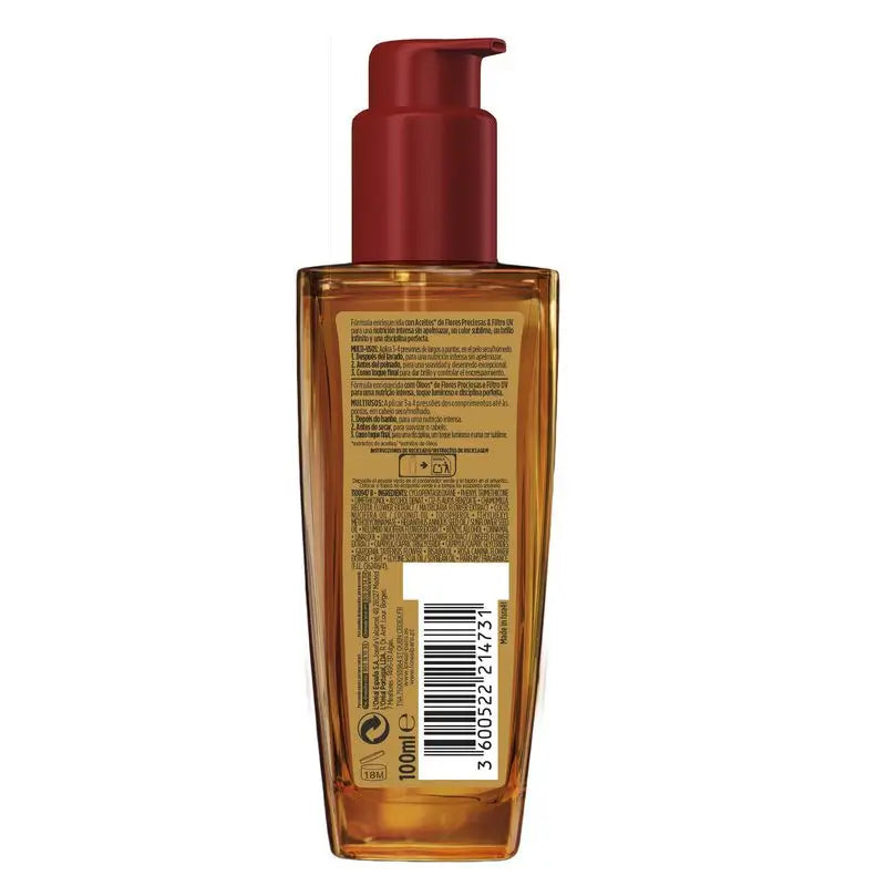 L'Oréal Paris Elvive Colour Live Extraordinary Oil, universell einsetzbare Behandlung für farbbehandeltes Haar 100Ml