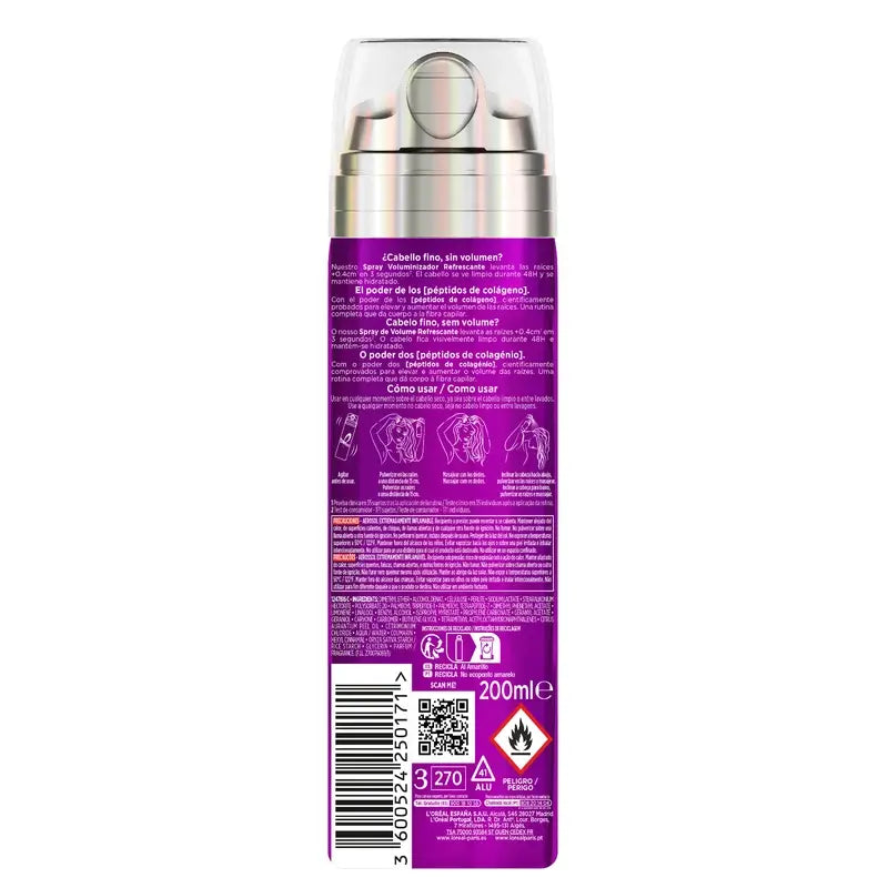 L'Oréal Paris Elvive Big Hair Day Erfrischendes Volumen Spray, 200 ml