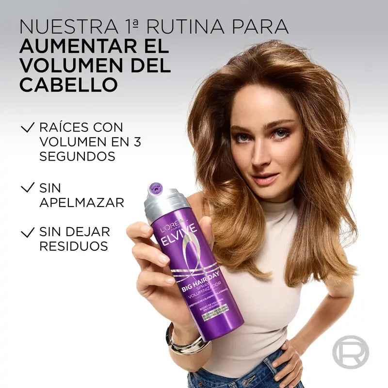 L'Oréal Paris Elvive Big Hair Day Erfrischendes Volumen Spray, 200 ml