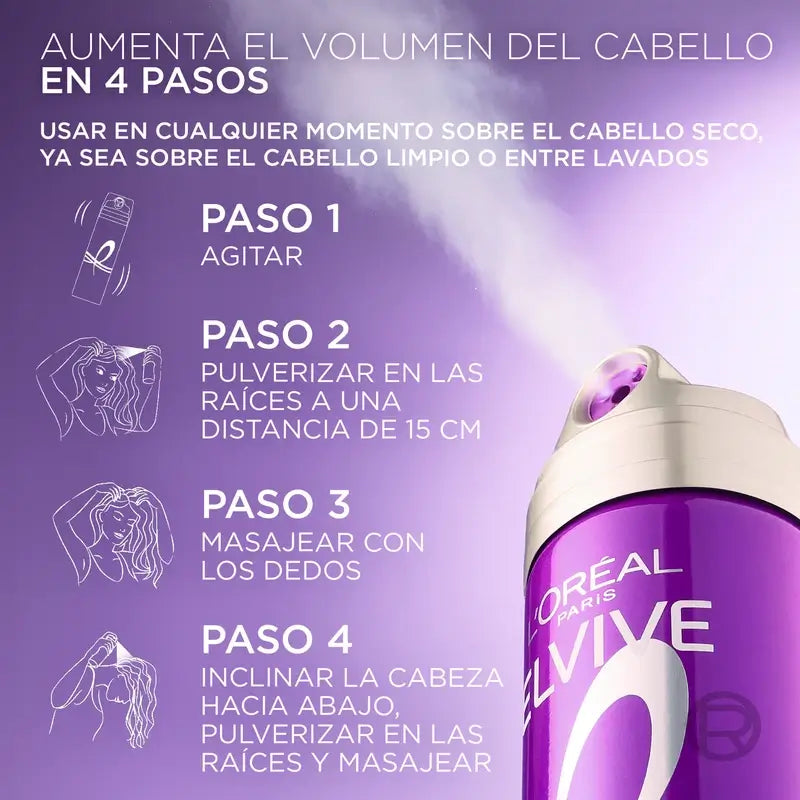 L'Oréal Paris Elvive Big Hair Day Erfrischendes Volumen Spray, 200 ml