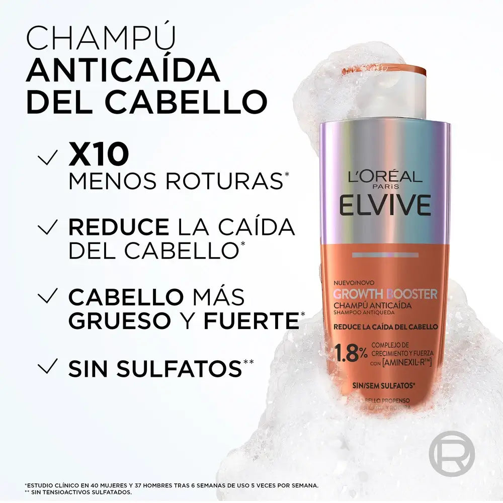 L'Oreal Paris Elvive Growth Booster Anti-Haarausfall Shampoo, 200 ml
