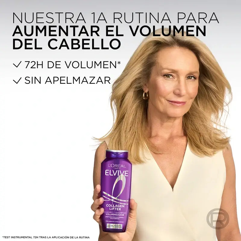 L'Oréal Paris Elvive Volumising Shampoo, mit Kollagen-Peptiden, 700 ml