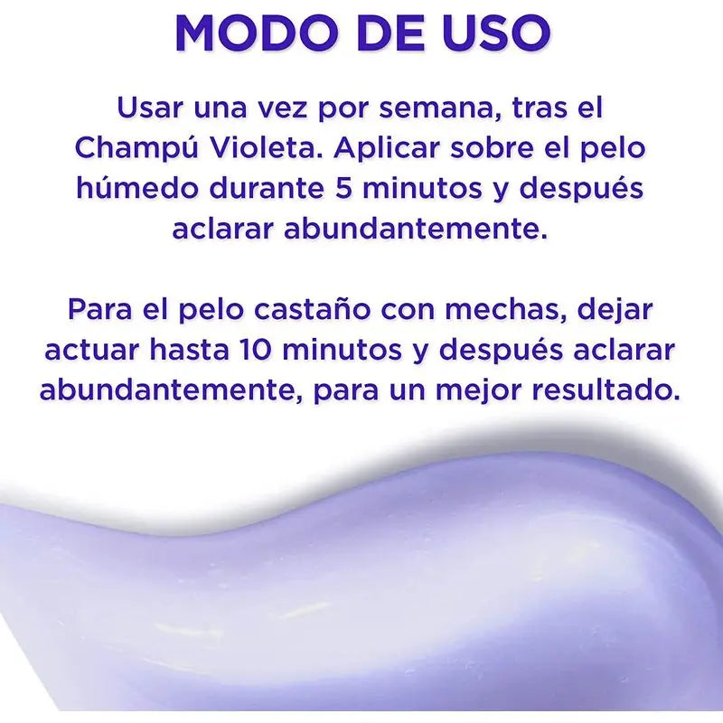 L'Oréal Paris Elvive Color Vive Violett Mattierender Conditioner für gesträhntes, blondes oder graues Haar 150Ml