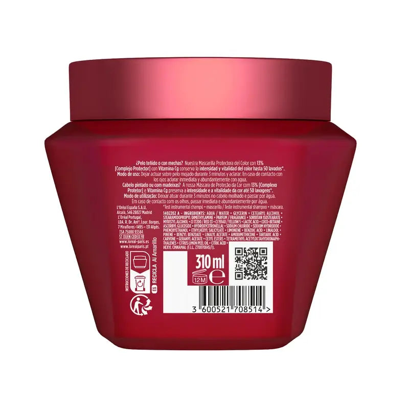 L'Oréal Paris Elvive Farbe Vive Farbe Lock Maske, 310 ml