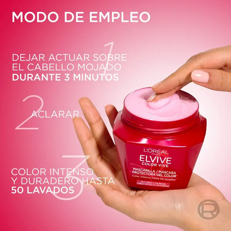 L'Oréal Paris Elvive Farbe Vive Farbe Lock Maske, 310 ml