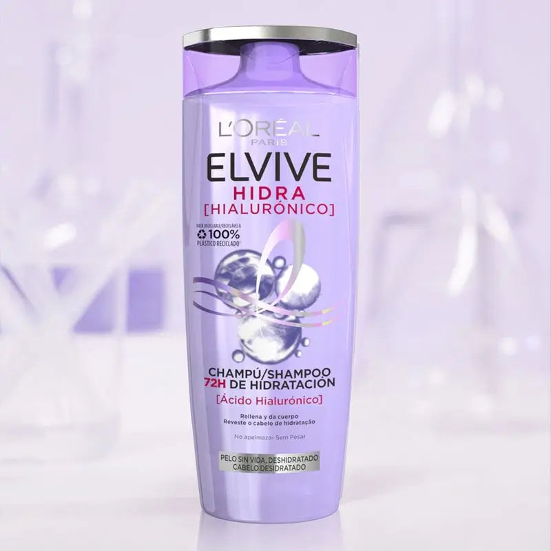L'Oréal Paris Elvive Hydra Hyaluronic 72H Feuchtigkeitsspendendes Shampoo 380 Ml